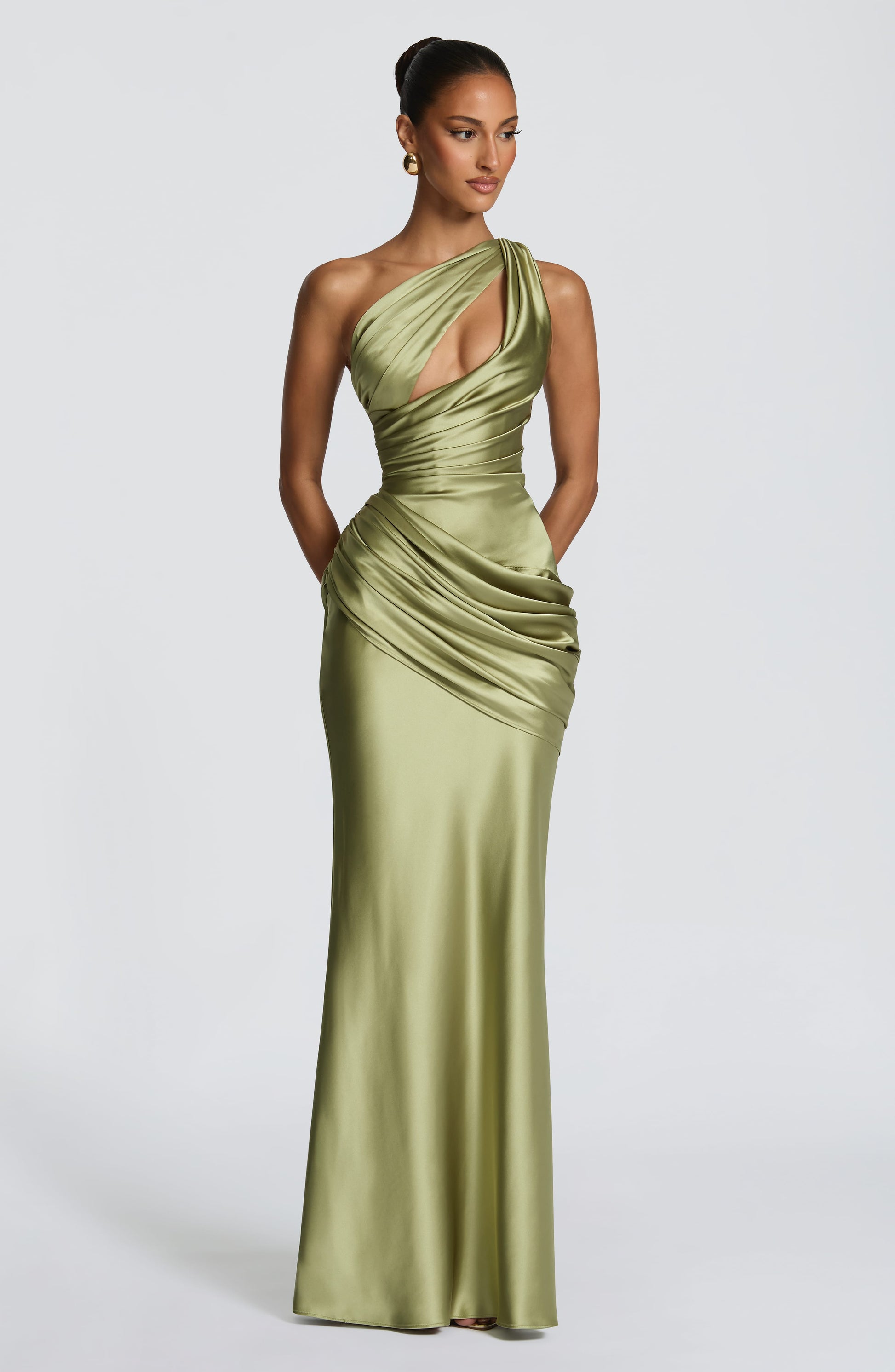 Helena Cutout Plunge Maxi Dress