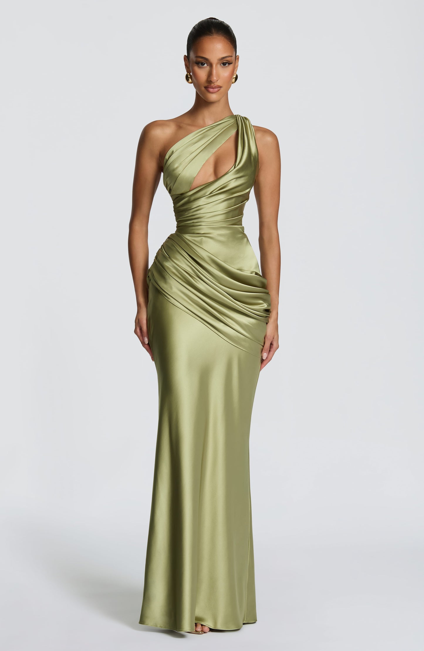 Helena Cutout Plunge Maxi Dress