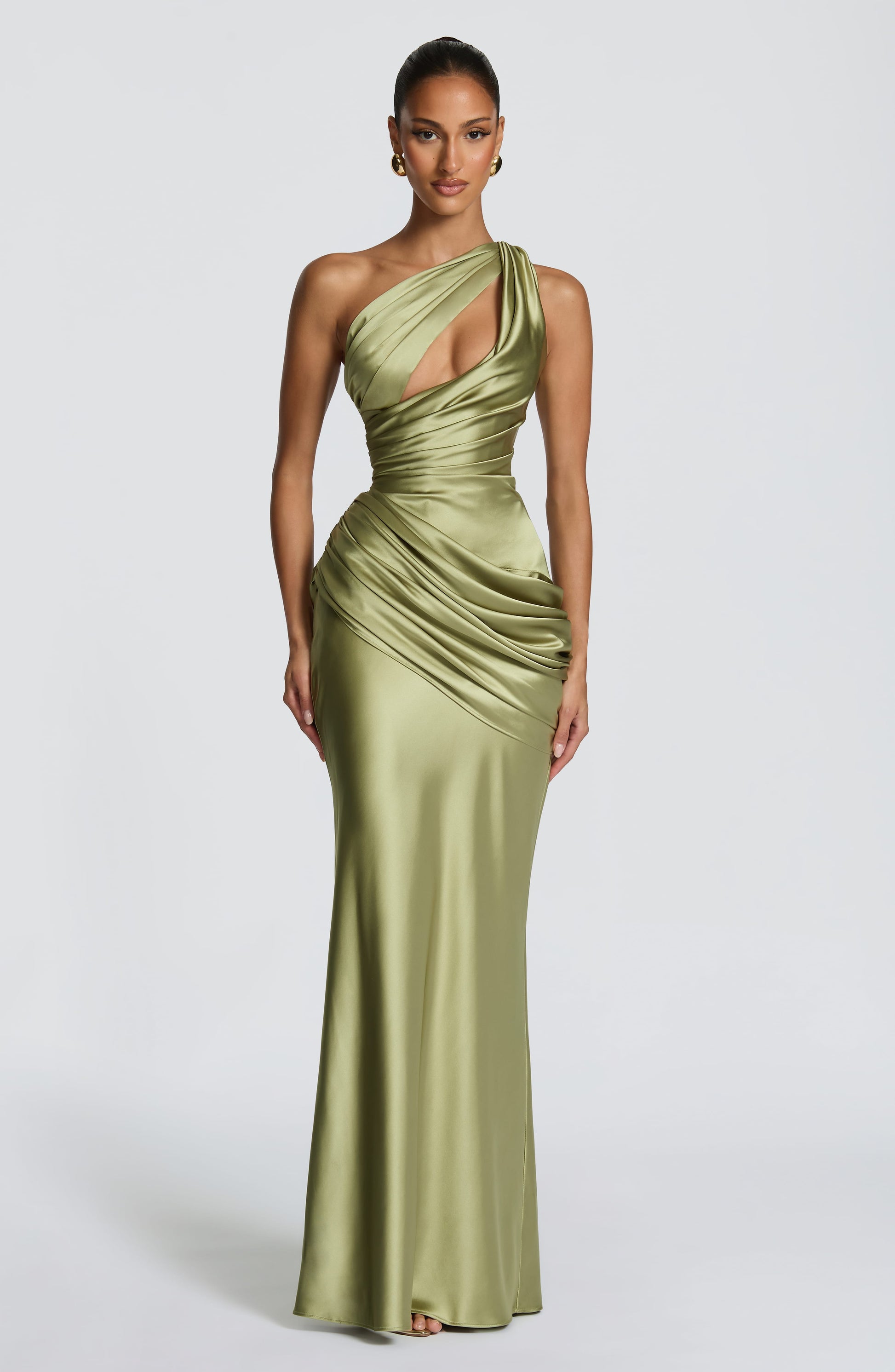 Helena Cutout Plunge Maxi Dress