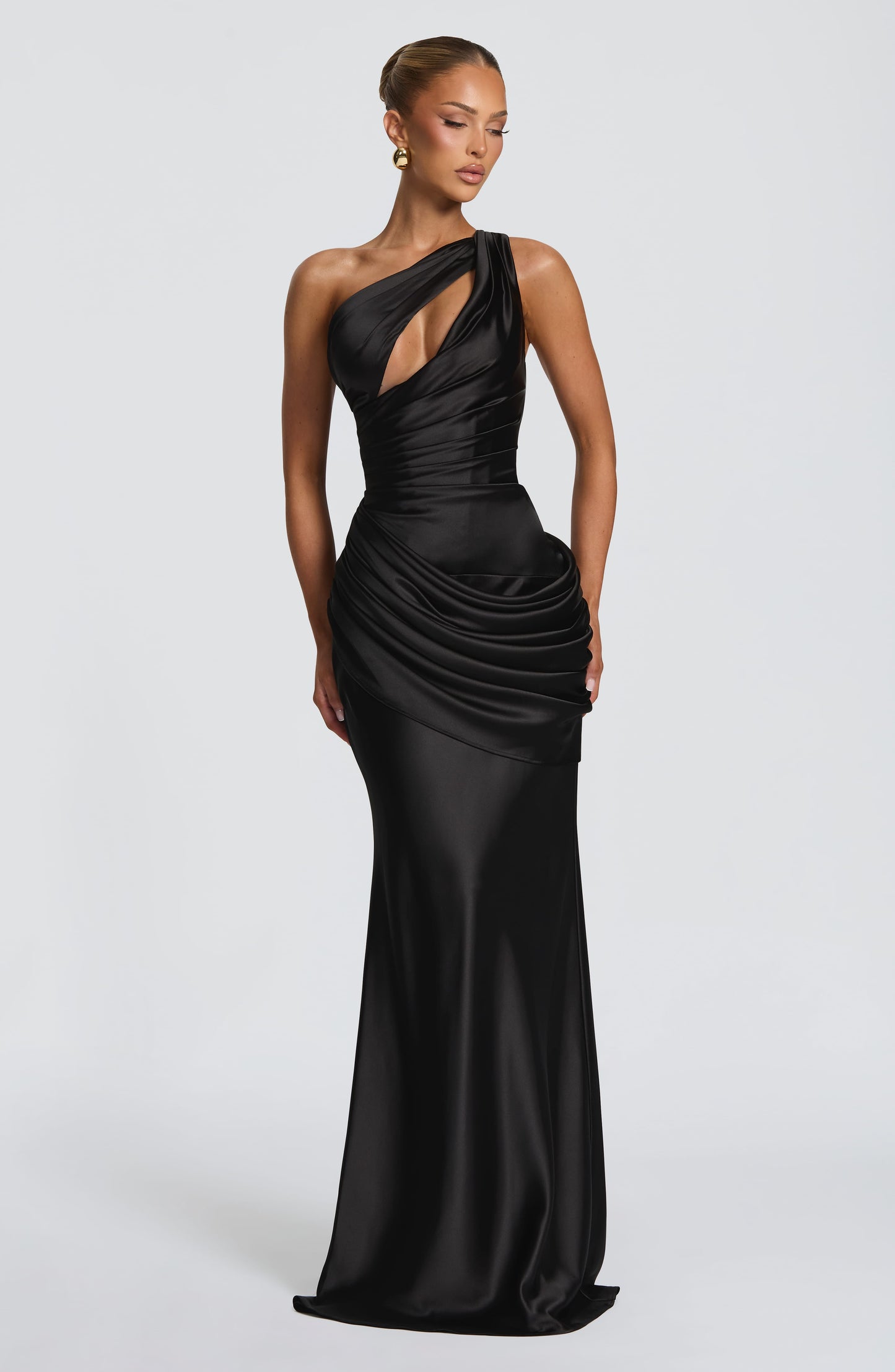 Helena Cutout Plunge Maxi Dress