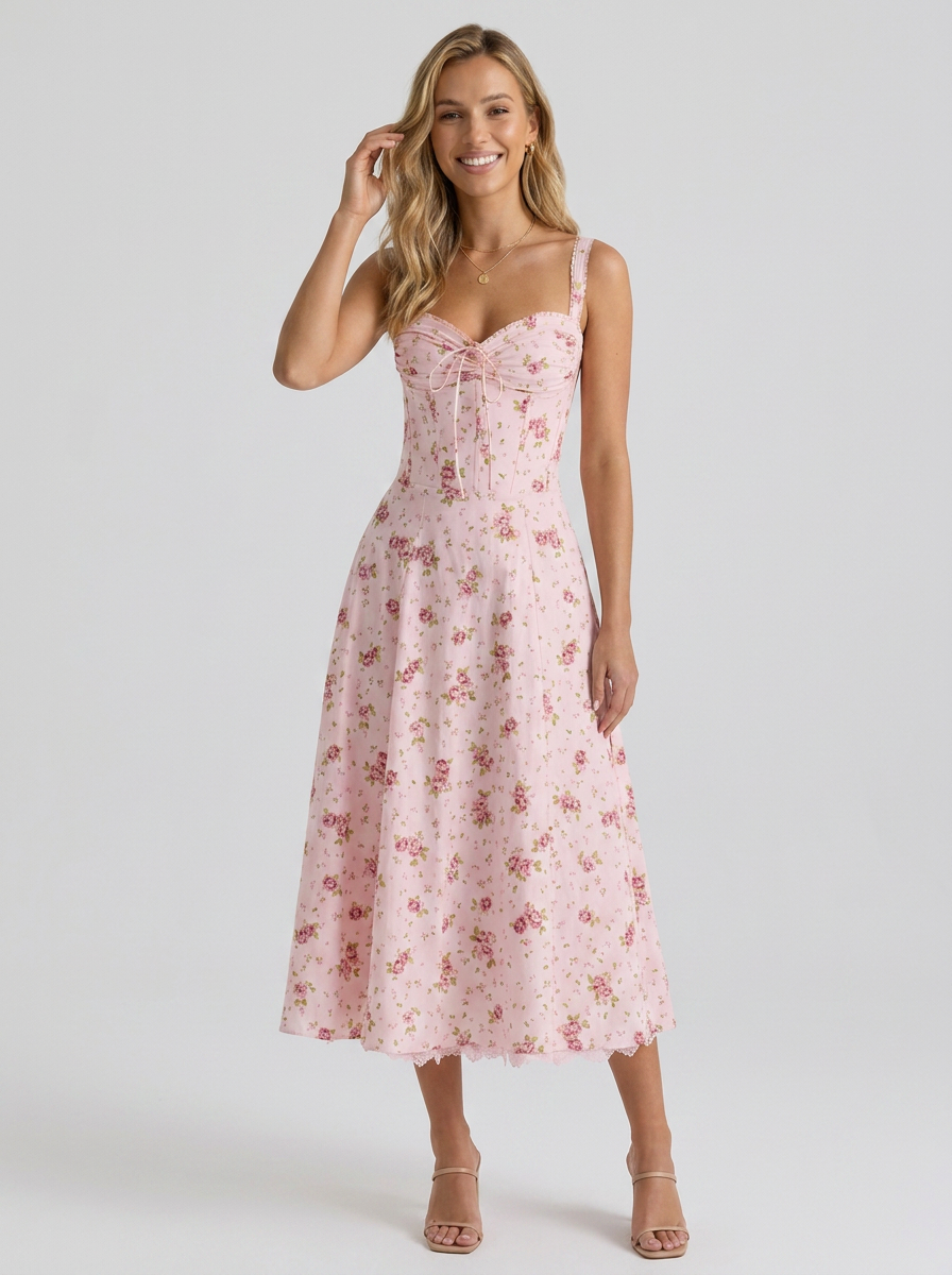 Kiara Floral Backless Maxi Dress
