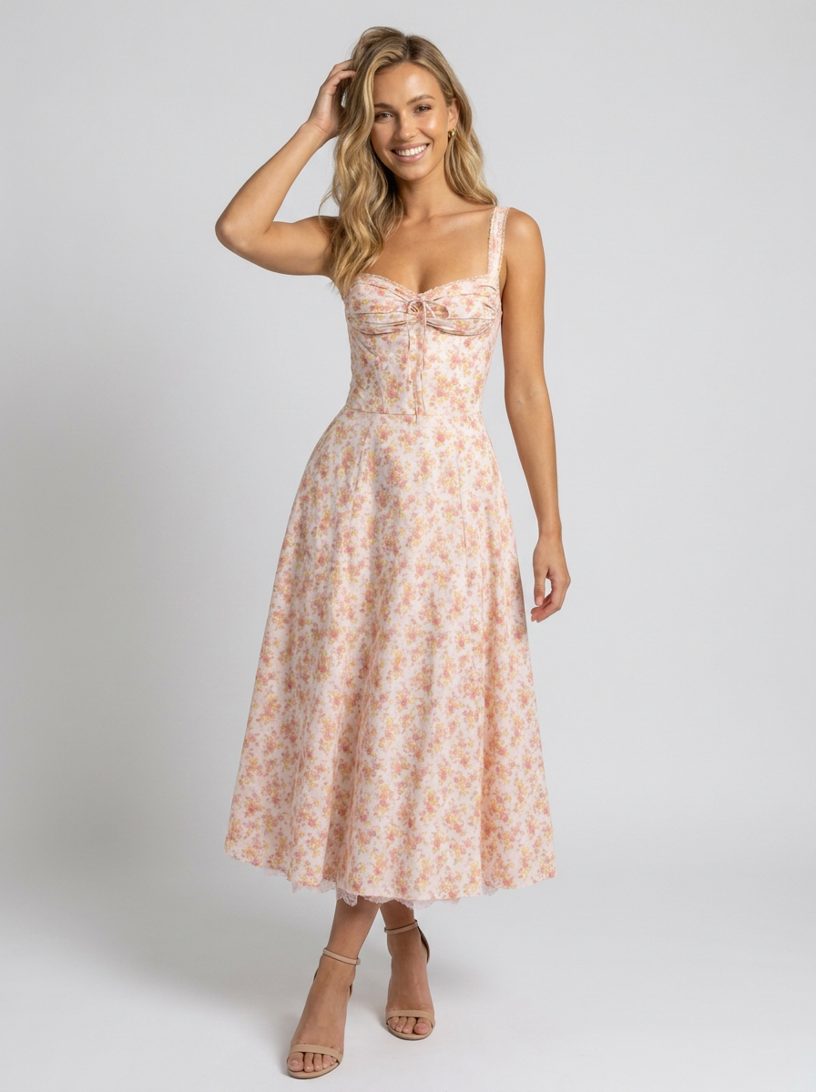 Kiara Floral Backless Maxi Dress