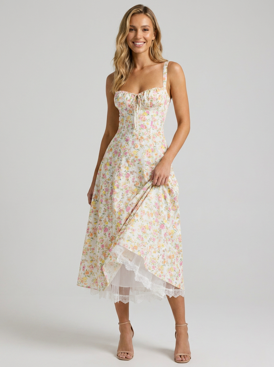 Kiara Floral Backless Maxi Dress