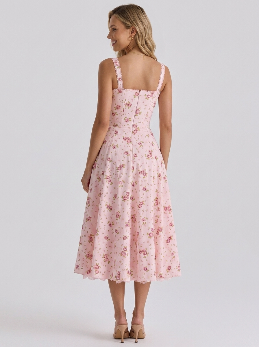 Kiara Floral Backless Maxi Dress