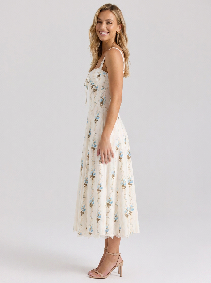 Kiara Floral Backless Maxi Dress