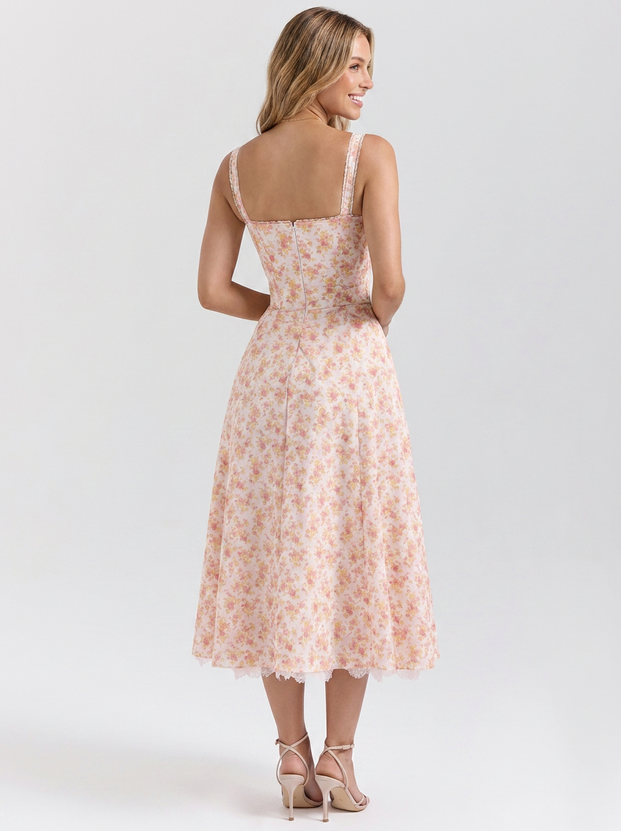 Kiara Floral Backless Maxi Dress