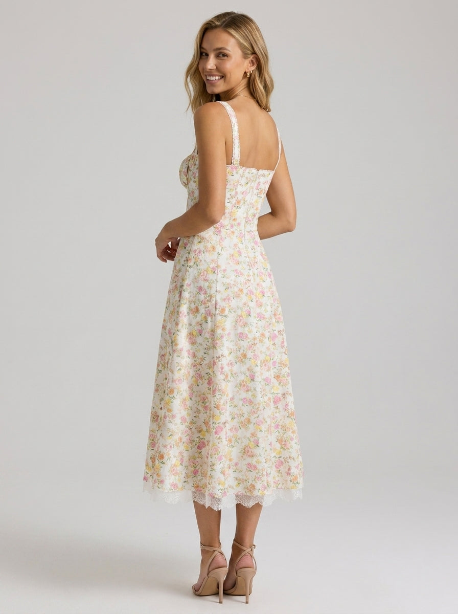 Kiara Floral Backless Maxi Dress