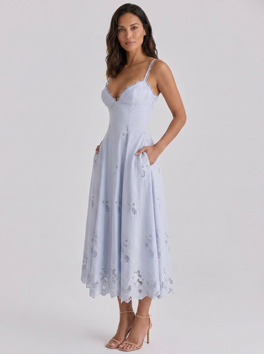 Zaina Floral Cutout Maxi Dress