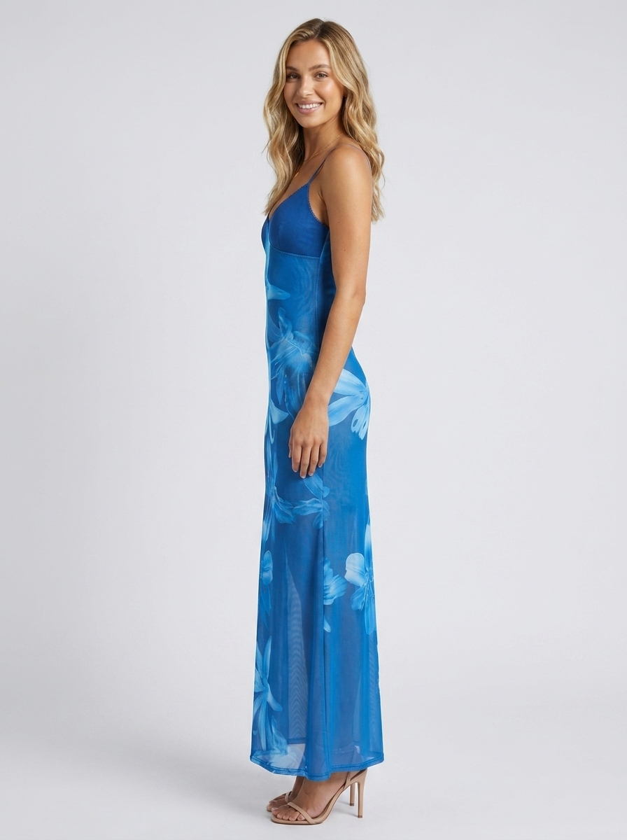 Gia Floral Bodycon Maxi Dress