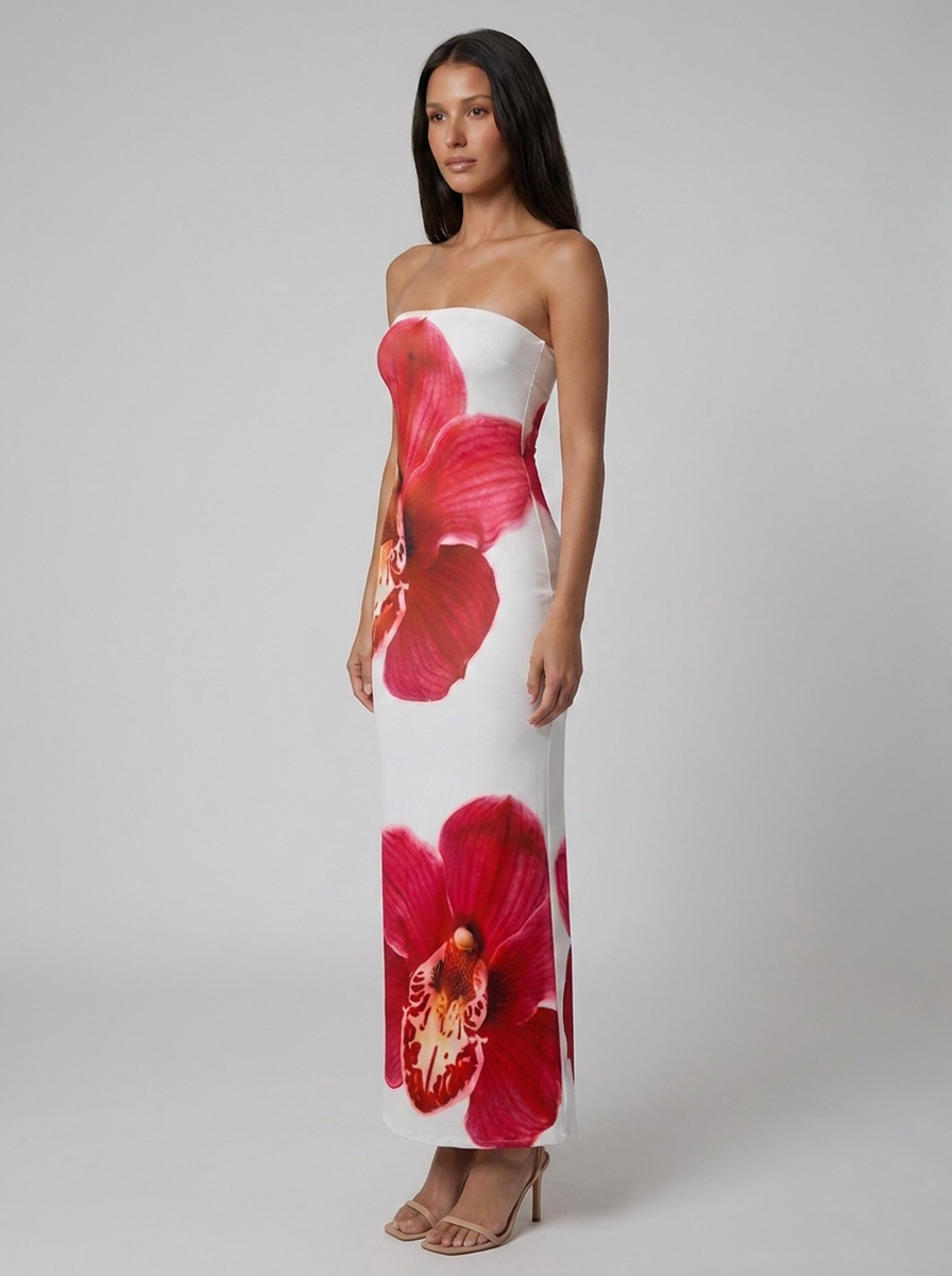Felicity Floral Bodycon Maxi Dress