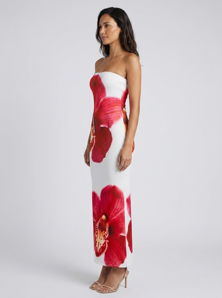 Felicity Floral Bodycon Maxi Dress