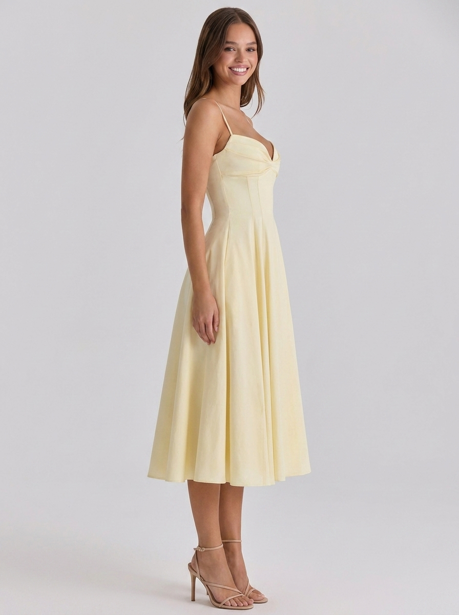 Una Sweetheart Midi Dress