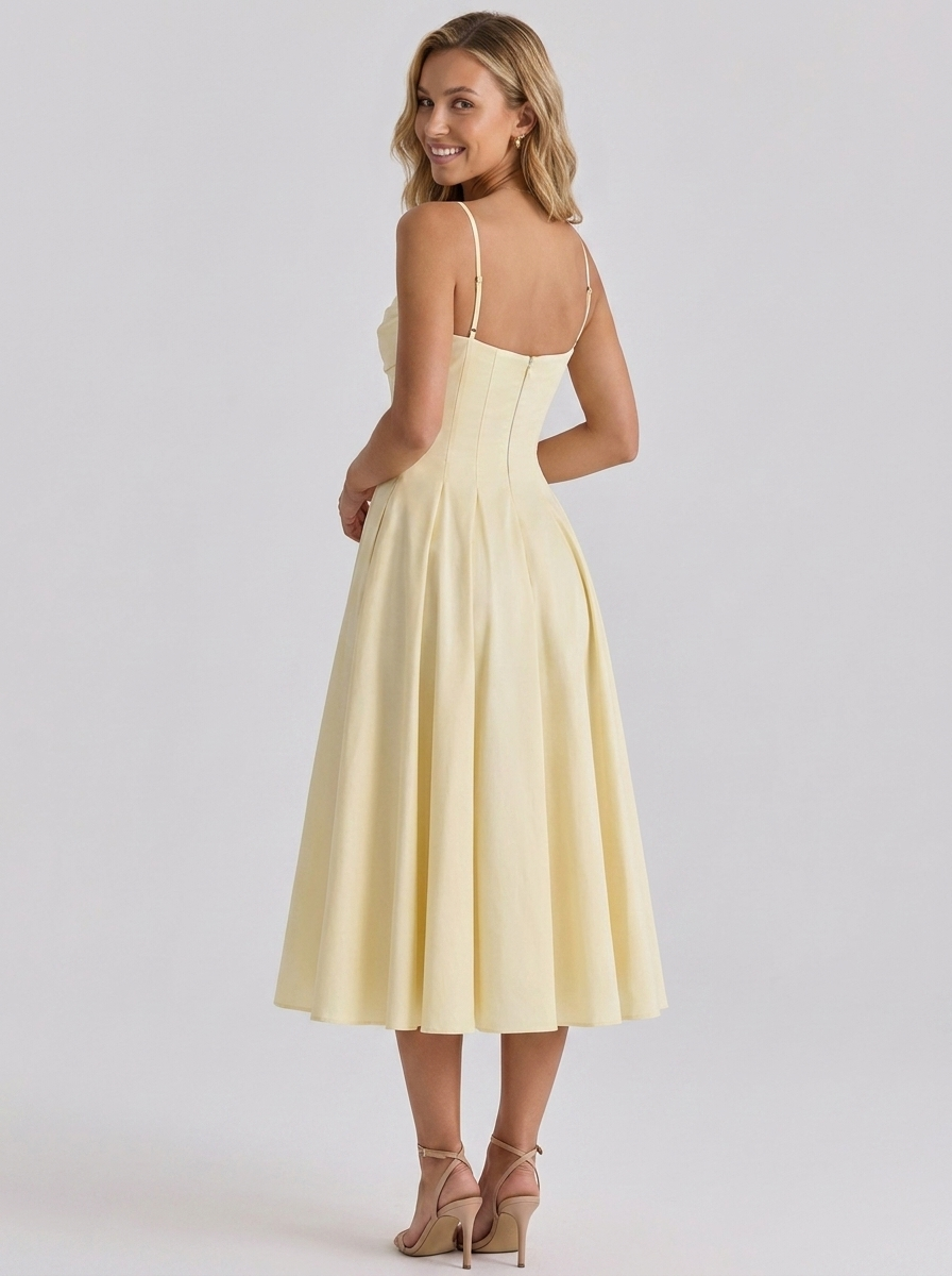 Una Sweetheart Midi Dress