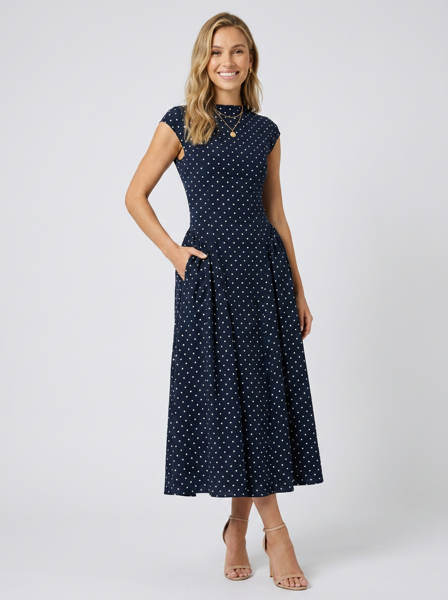 Xenia Elegant Midi Dress