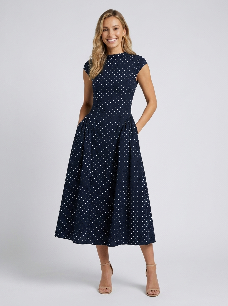 Xenia Elegant Midi Dress