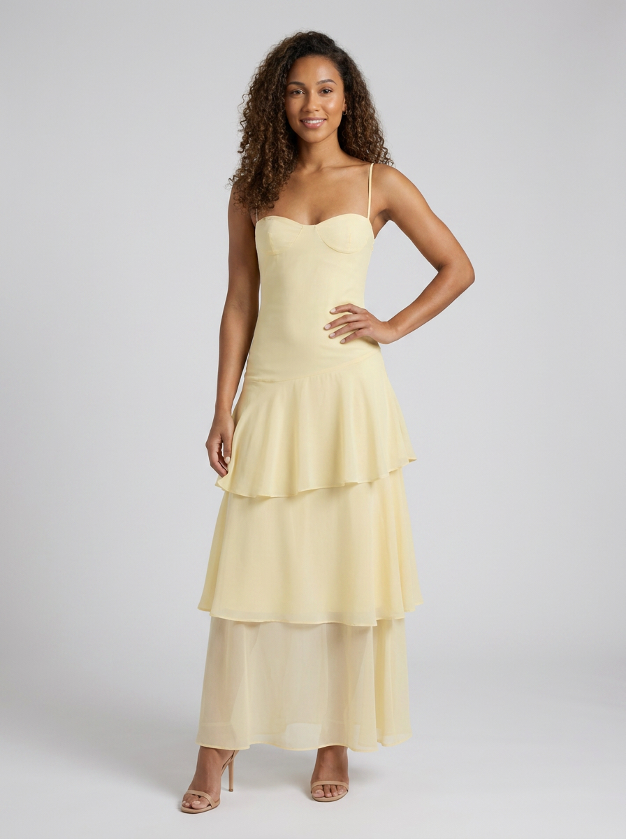 Sasha Floral Bustier Maxi Dress