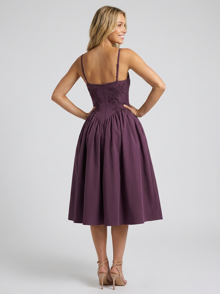 Orabel Floral Pleated Midi Dress