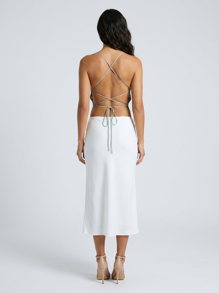 Priya Floral Plunge Top
