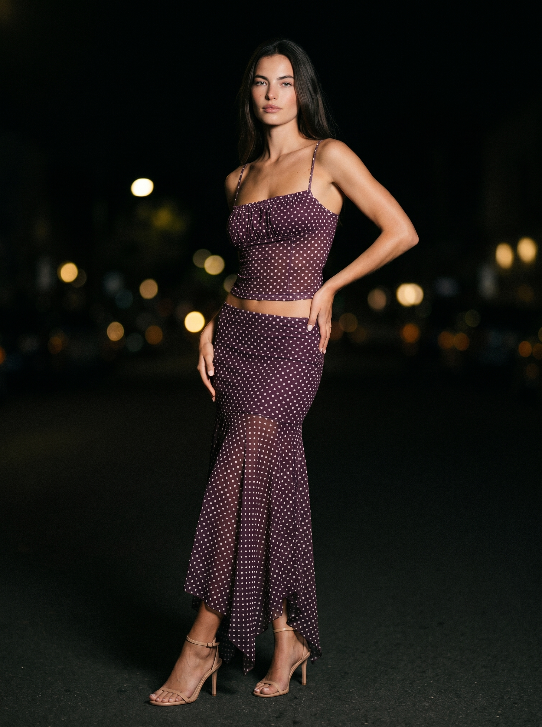 Finley Ruched Midi Set - side