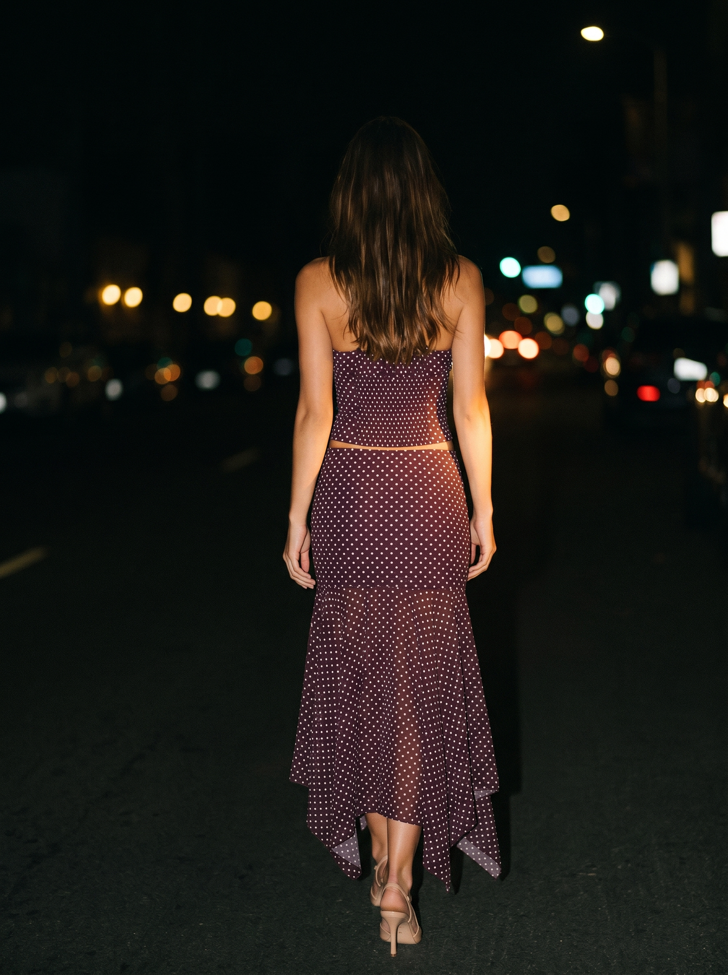 Finley Ruched Midi Set - back