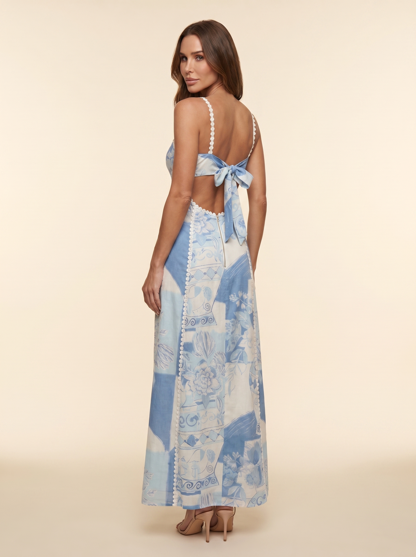 Romina Floral Corset Maxi Dress