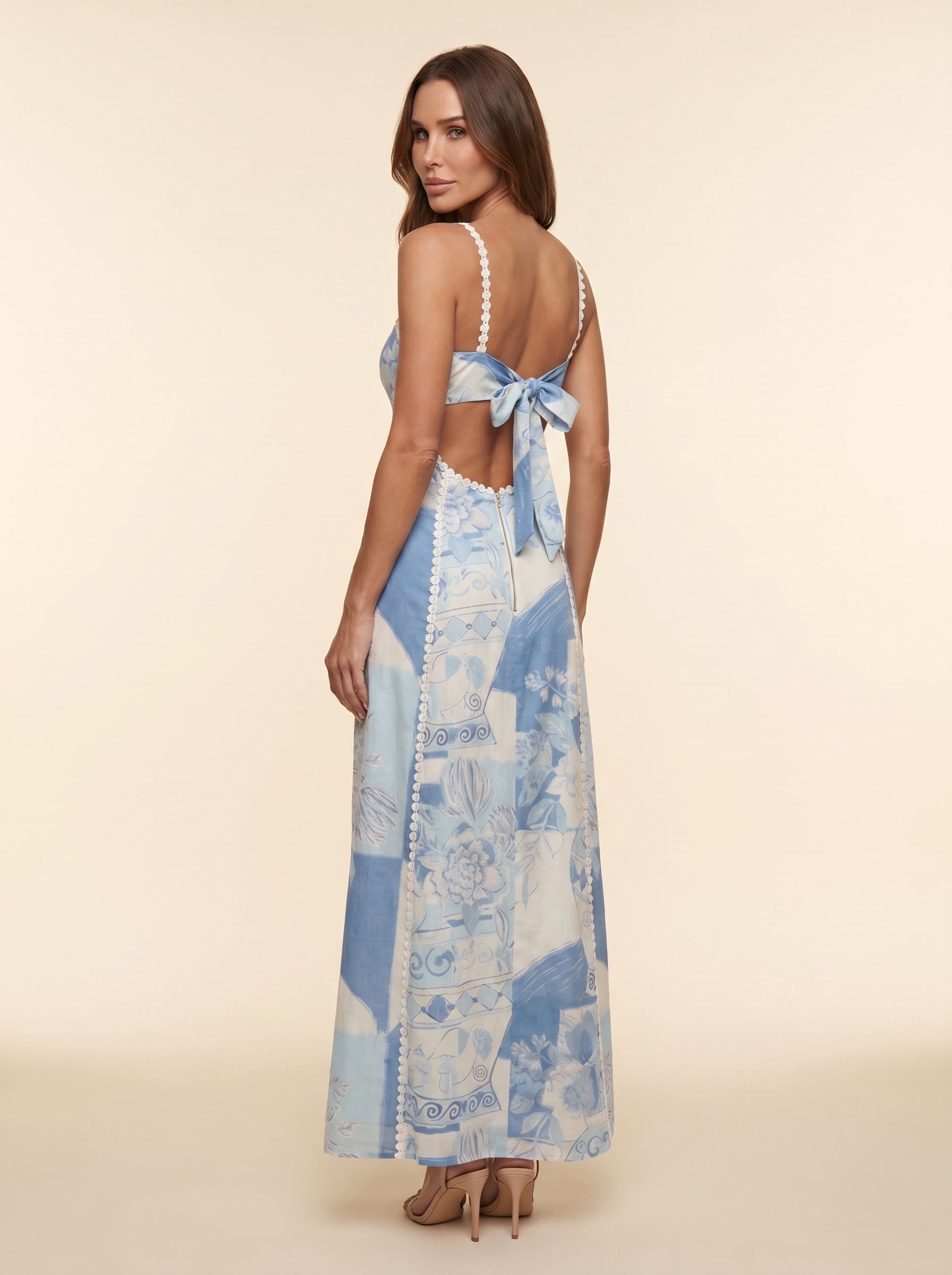 Romina Floral Corset Maxi Dress