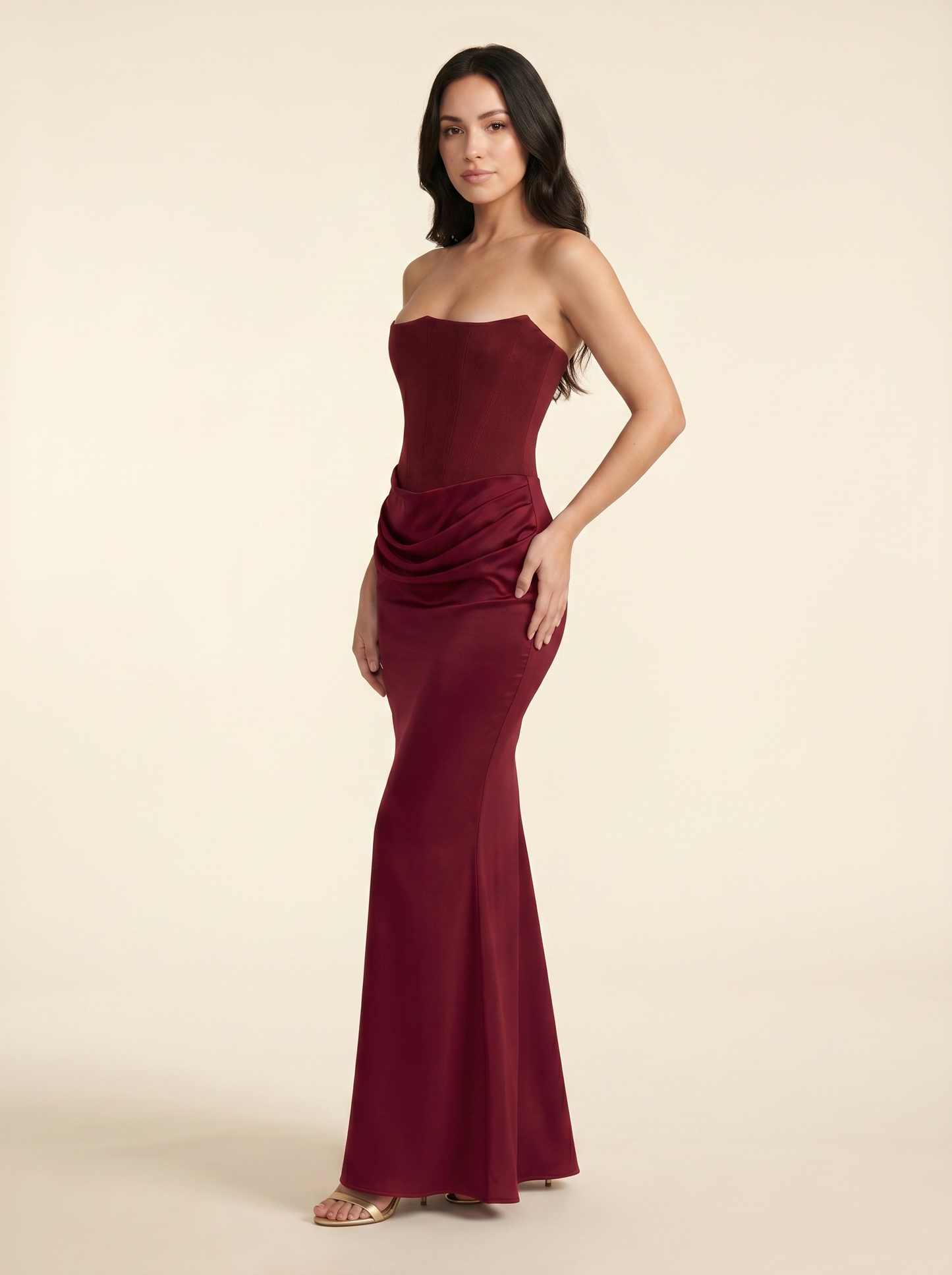 Adriana Corset Maxi Dress