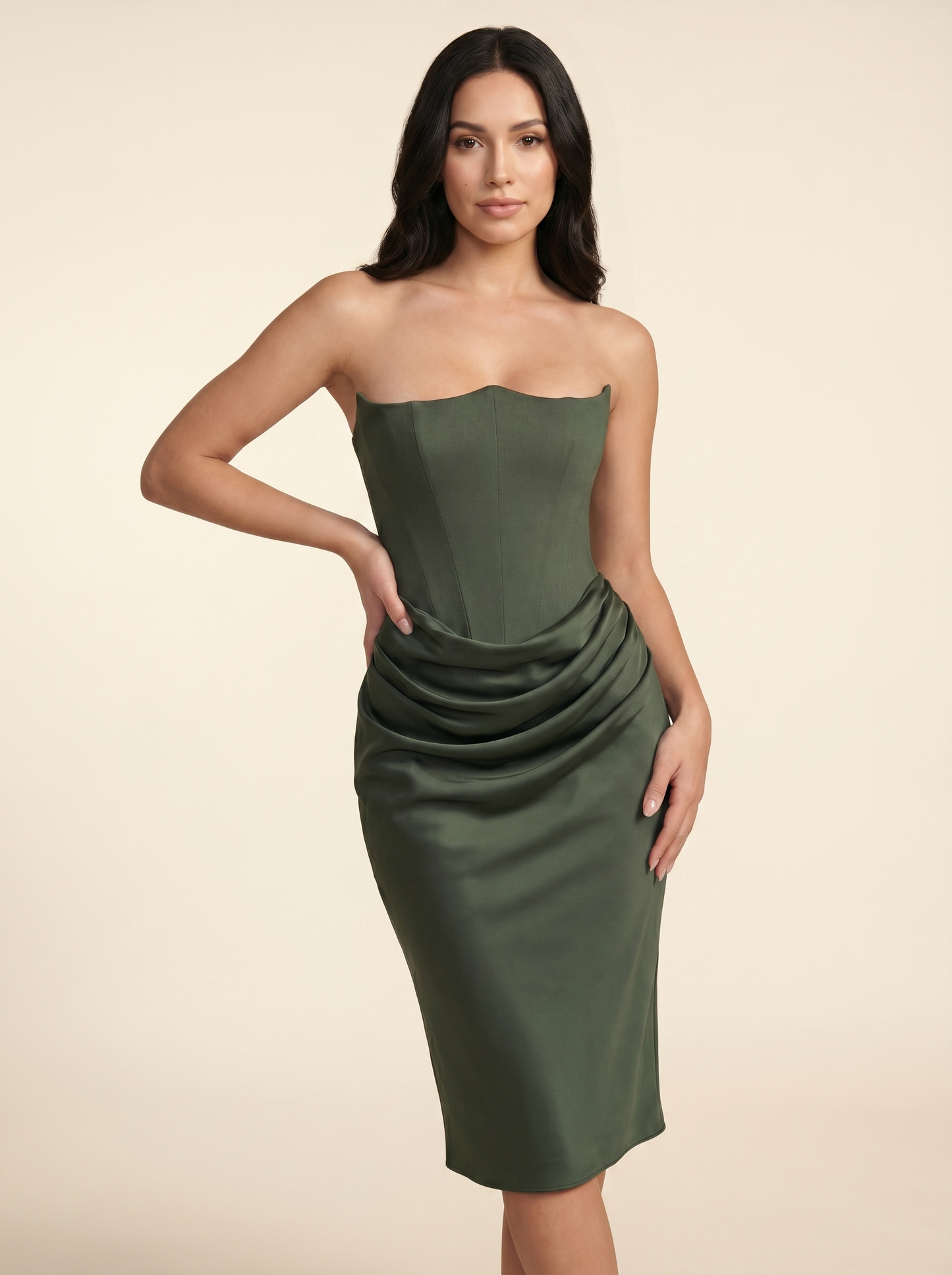 Adriana Corset Maxi Dress