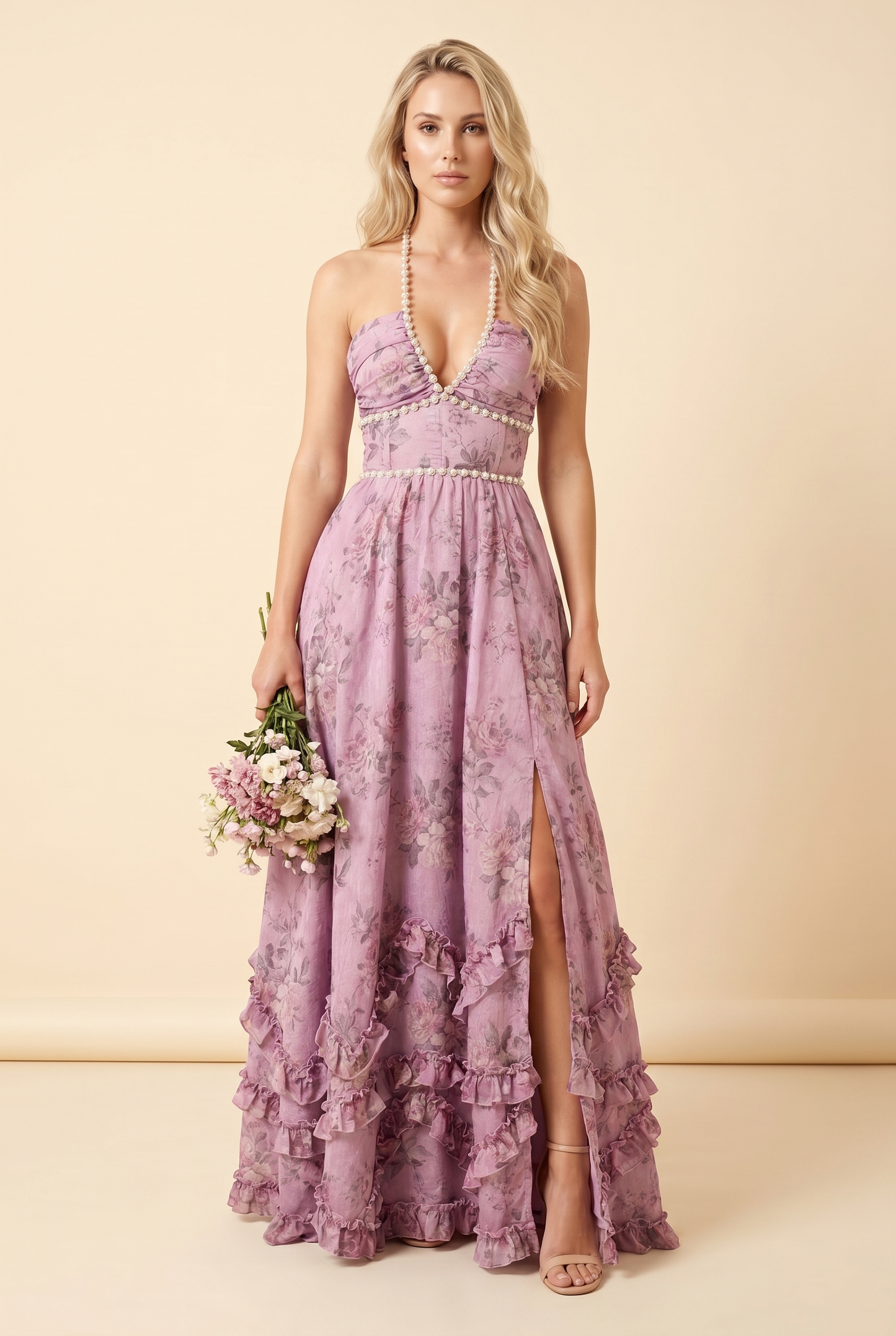 Bianca Floral Tiered Maxi Dress