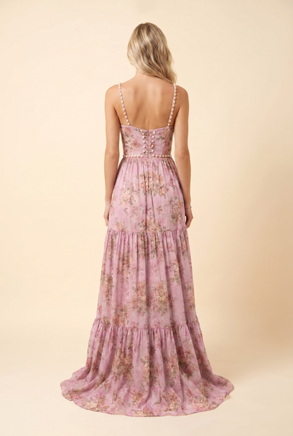 Bianca Floral Tiered Maxi Dress
