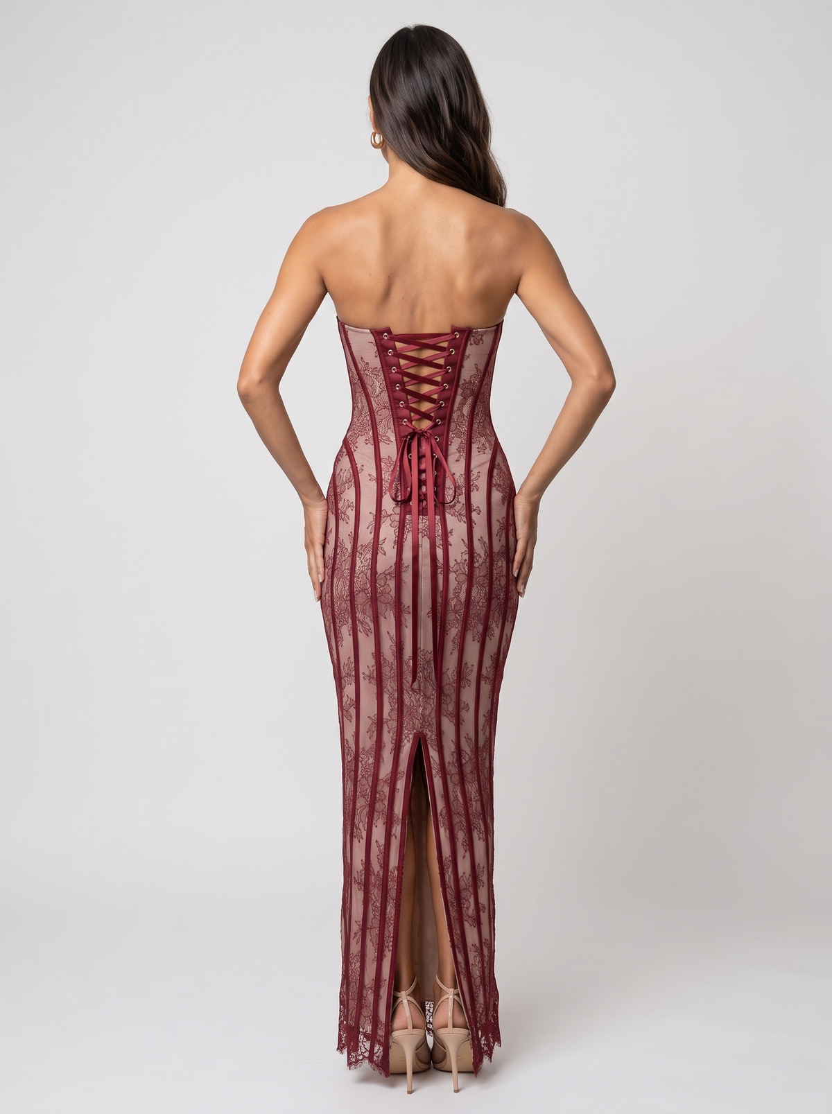Kara Maxi Dress - Burgundy