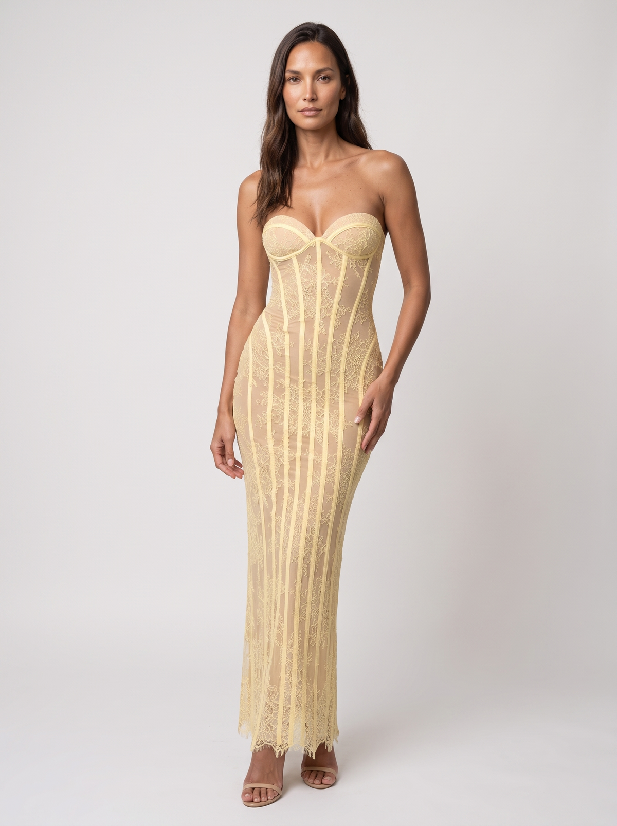 Kara Maxi Dress - Lemon