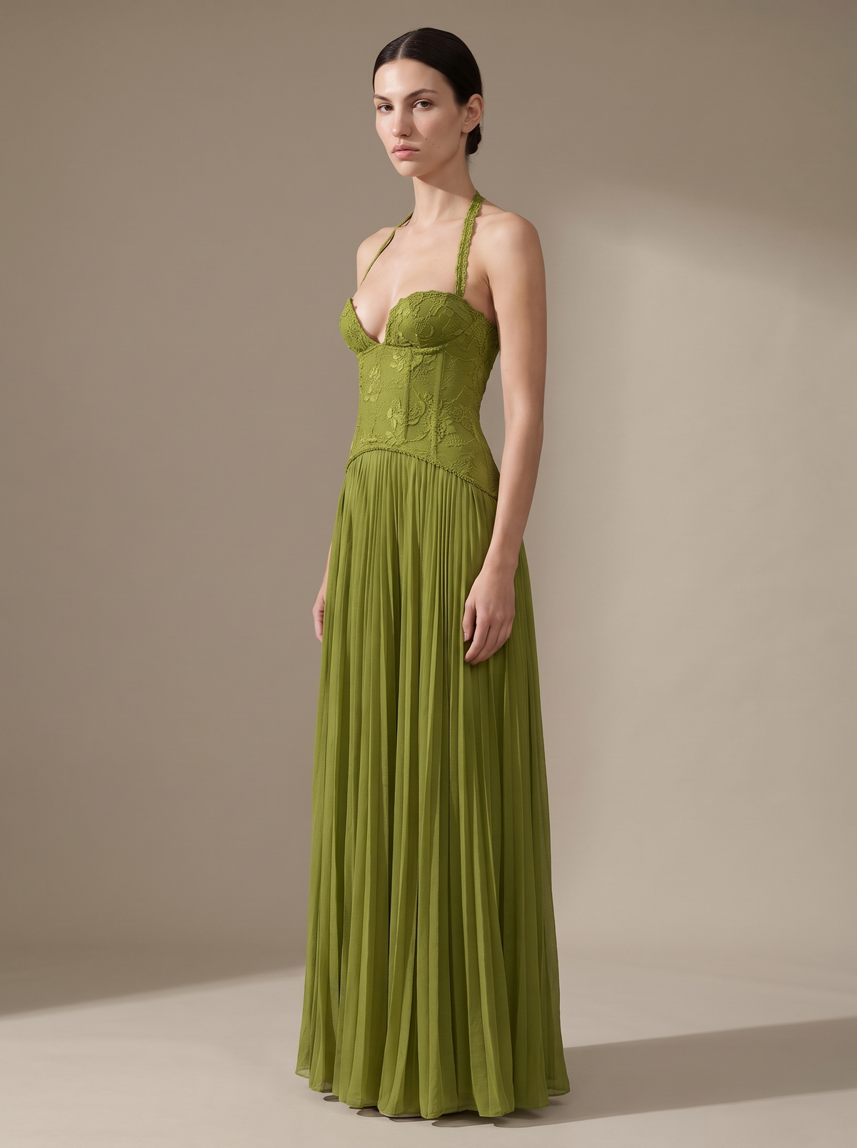 Samara Maxi Dress - Green, side