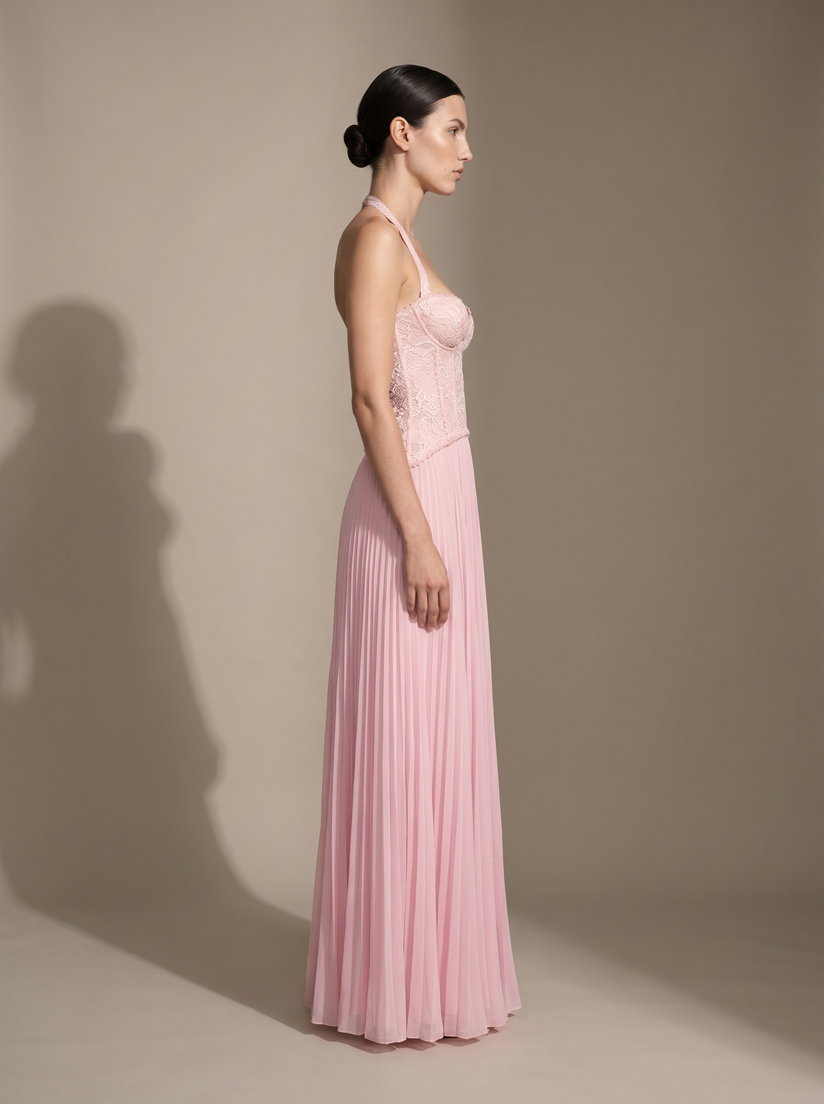 Samara Maxi Dress - Pink, side