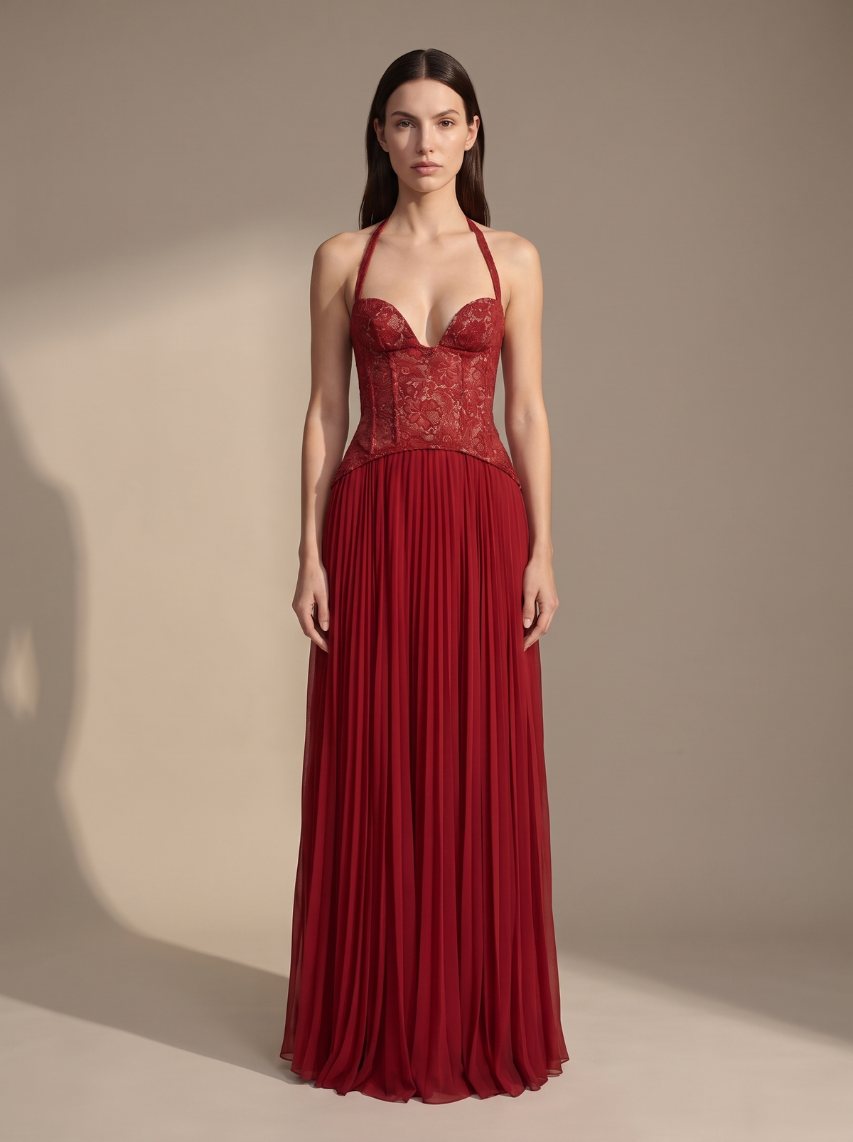 Samara Maxi Dress - Red, front