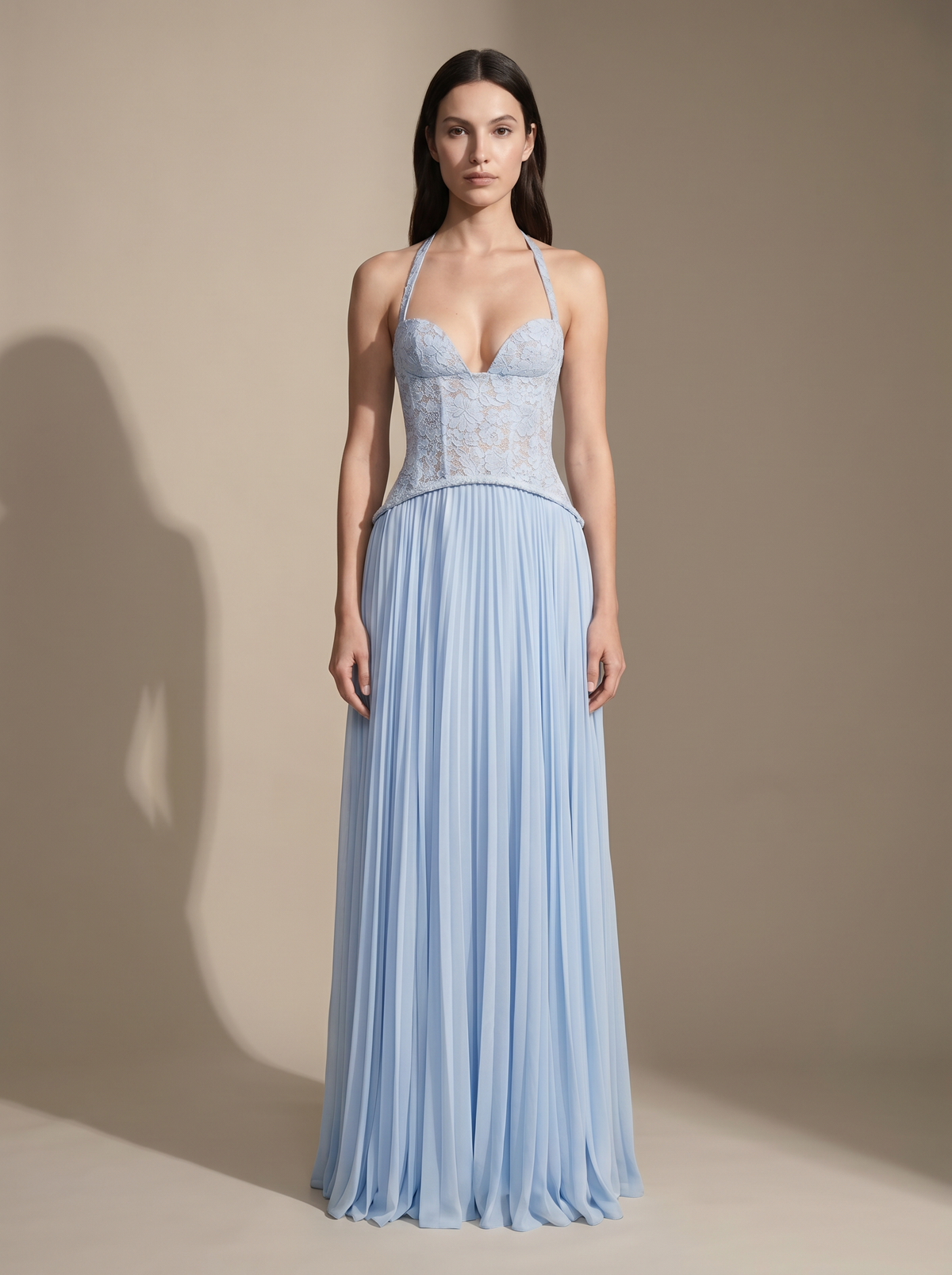 Samara Maxi Dress - Blue, front