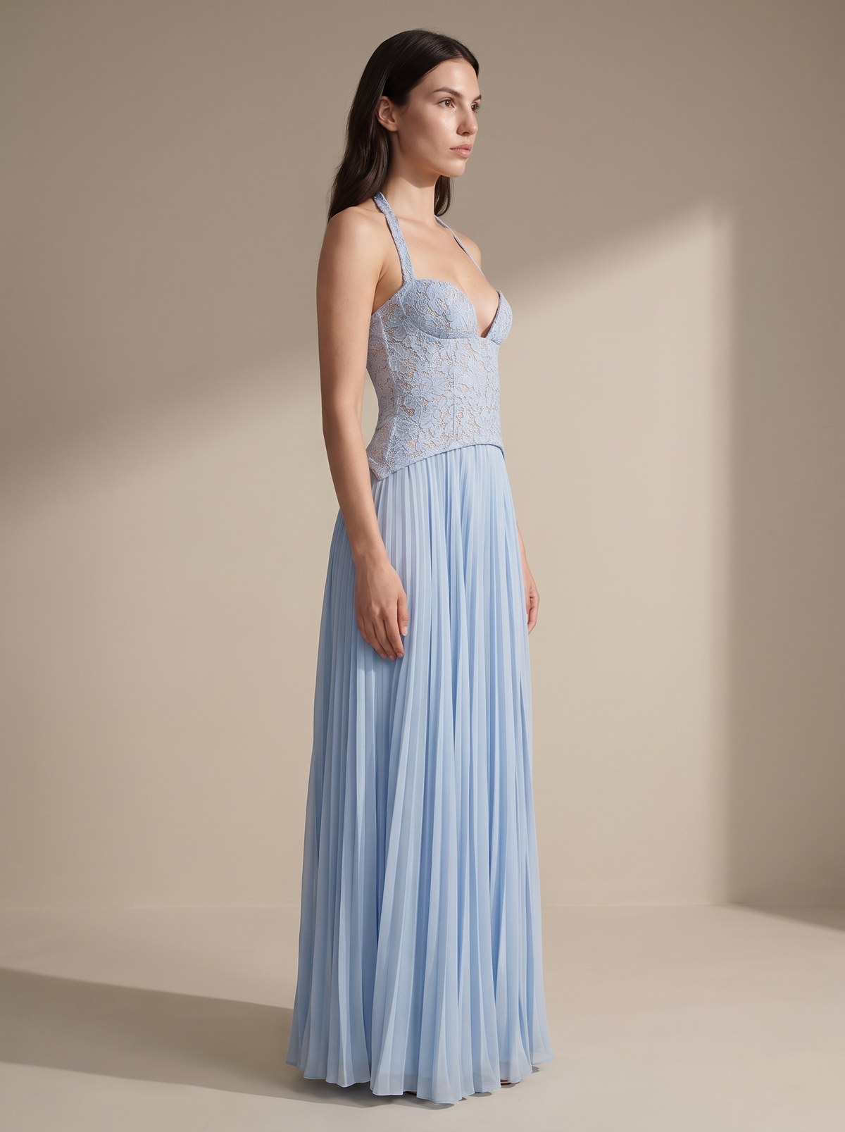 Samara Maxi Dress - Blue, side