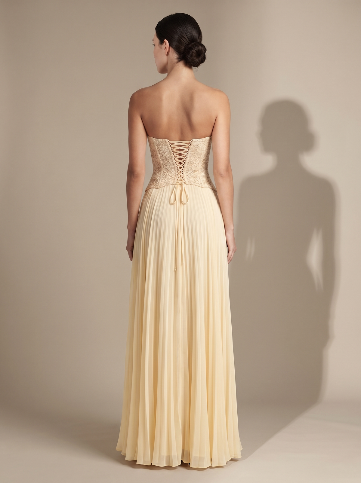 Samara Maxi Dress - Butter, back