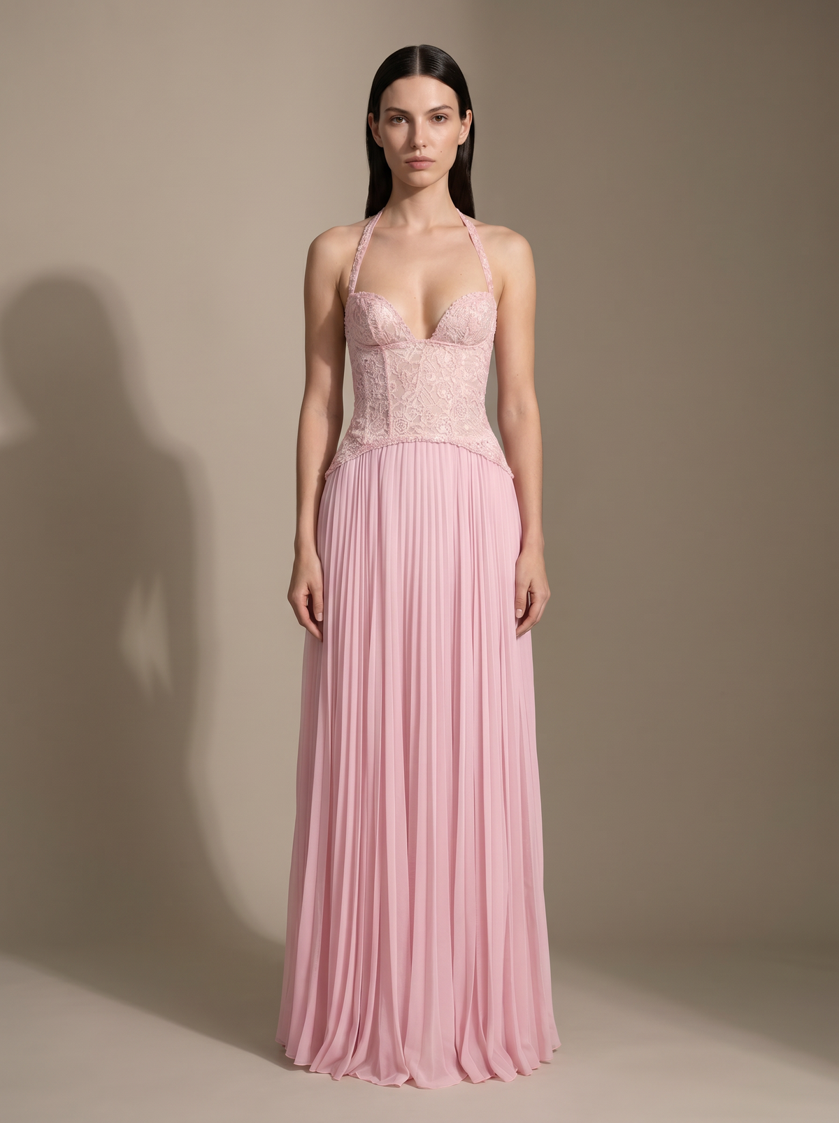 Samara Maxi Dress - Pink, front
