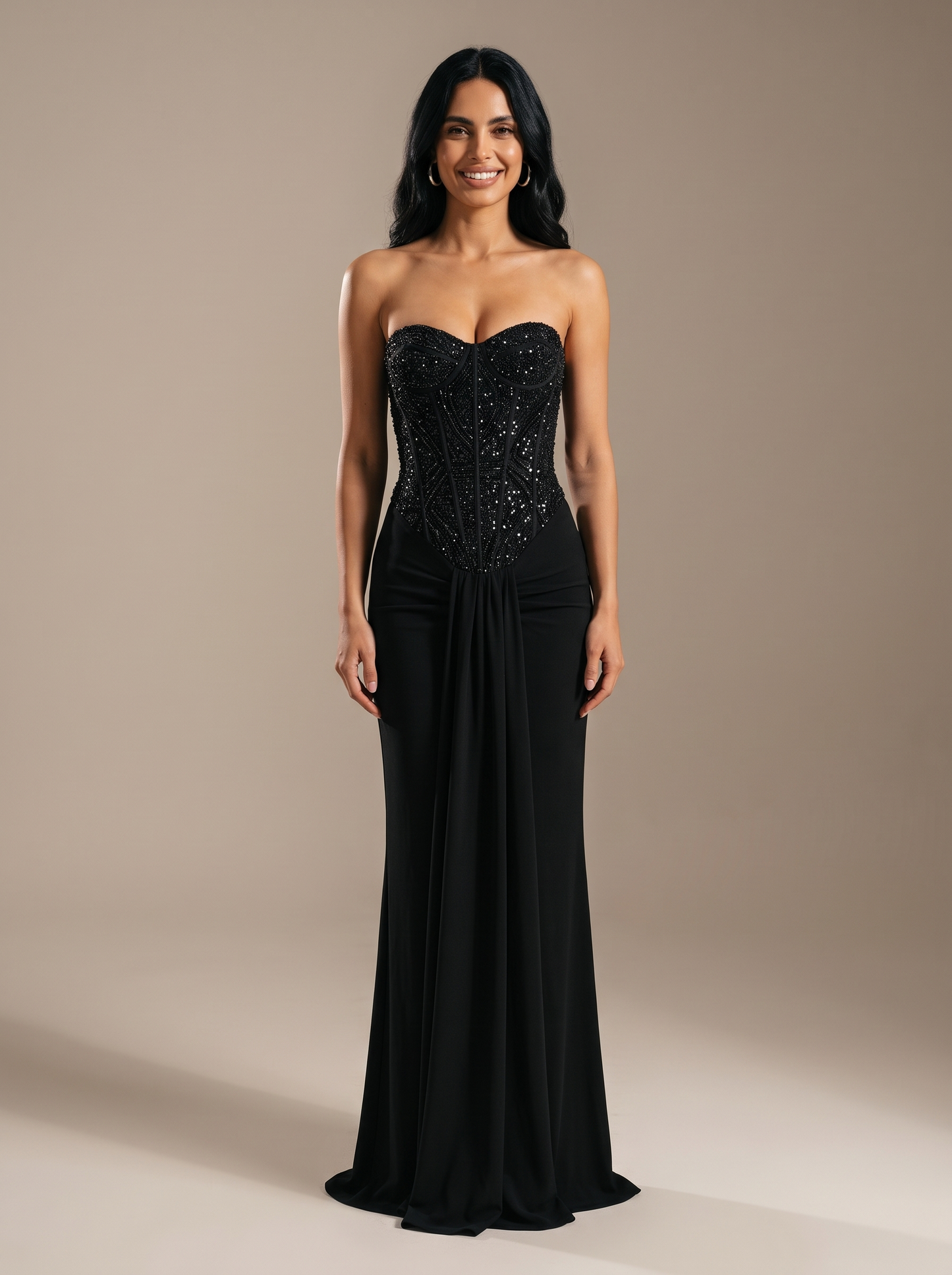 Raven Ballgown Gown - Black, front