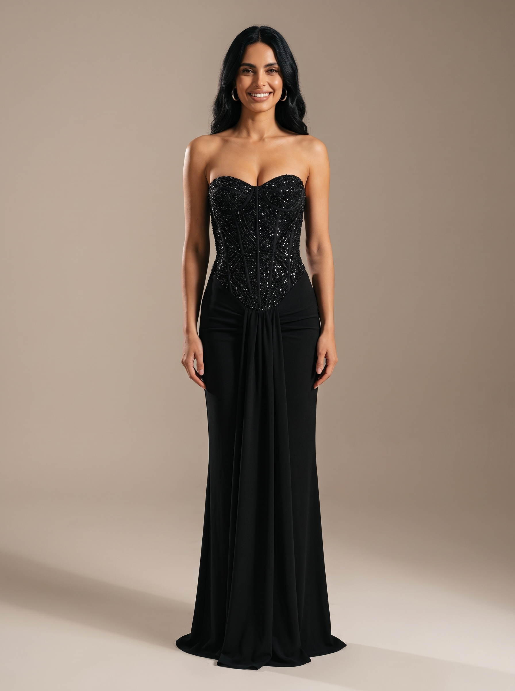 Raven Ballgown Gown - Black, front