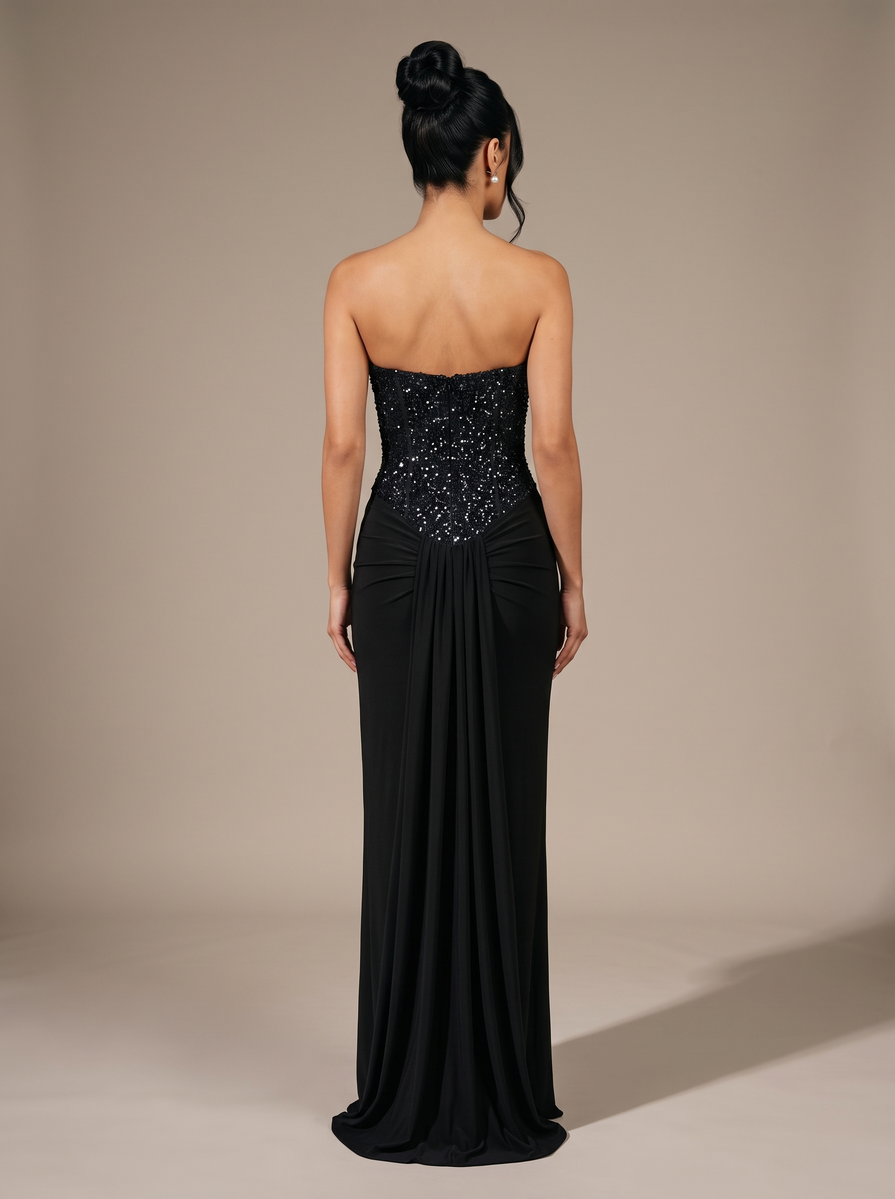 Raven Ballgown Gown - Black, back