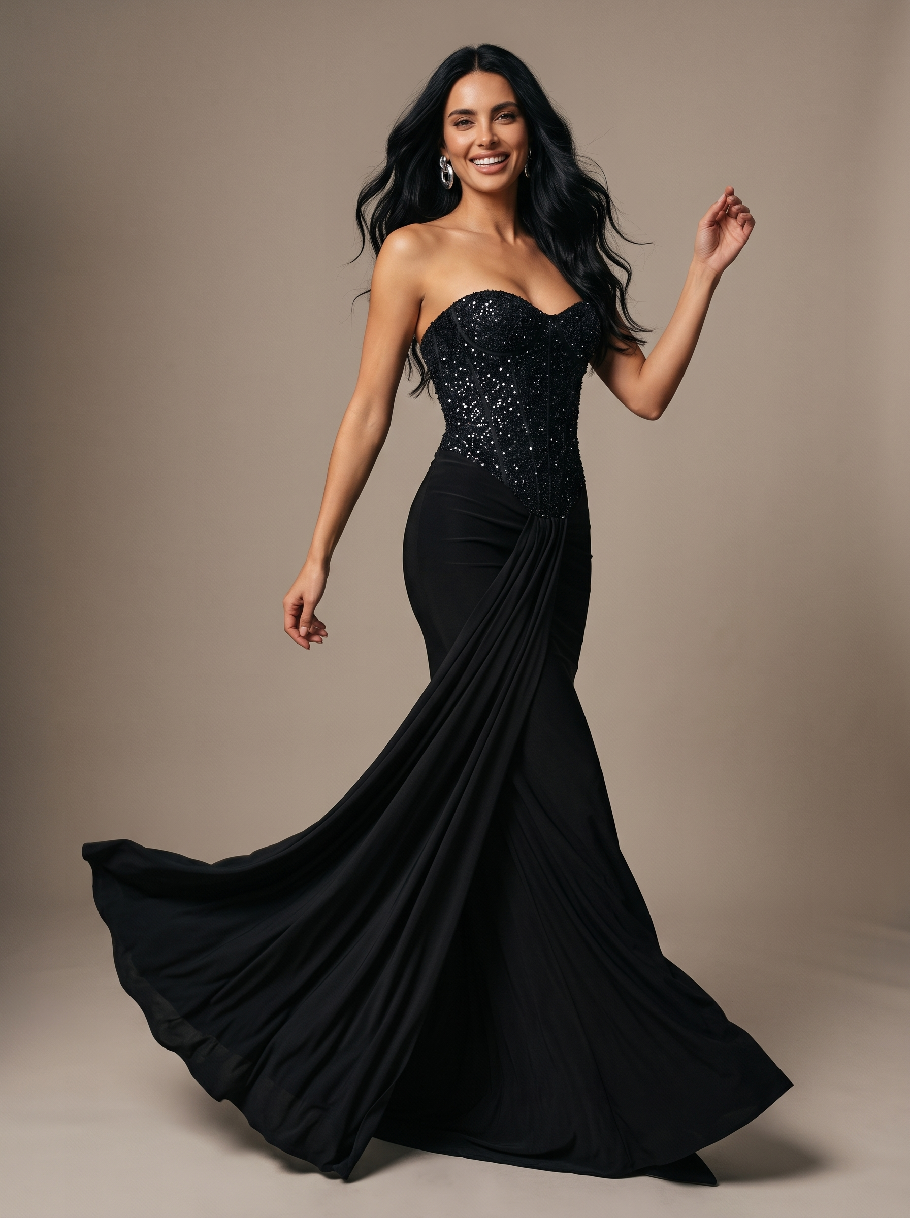 Raven Ballgown Gown - Black