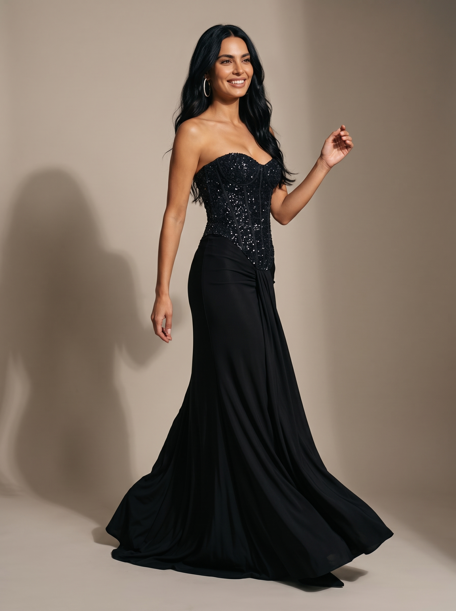 Raven Ballgown Gown - Black