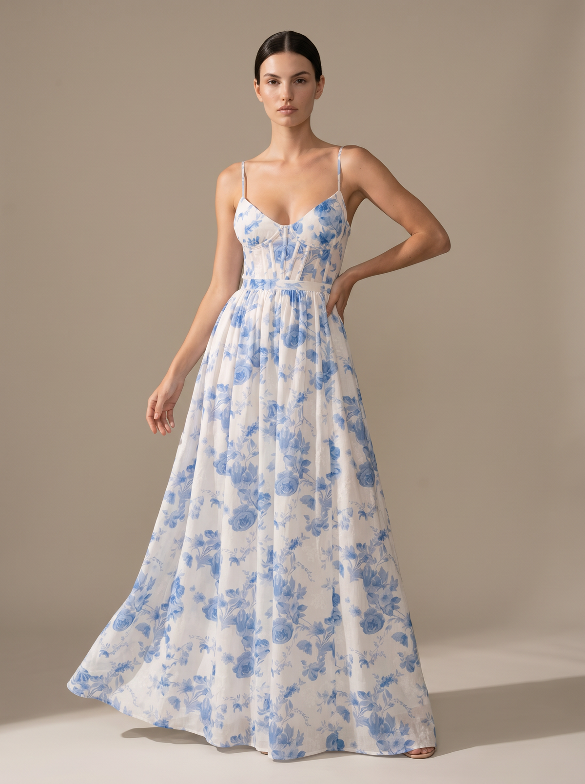 Monroe Maxi Dress - Blue