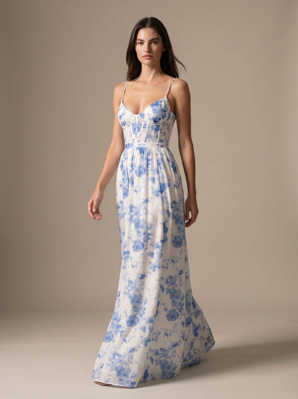Monroe Maxi Dress - Blue