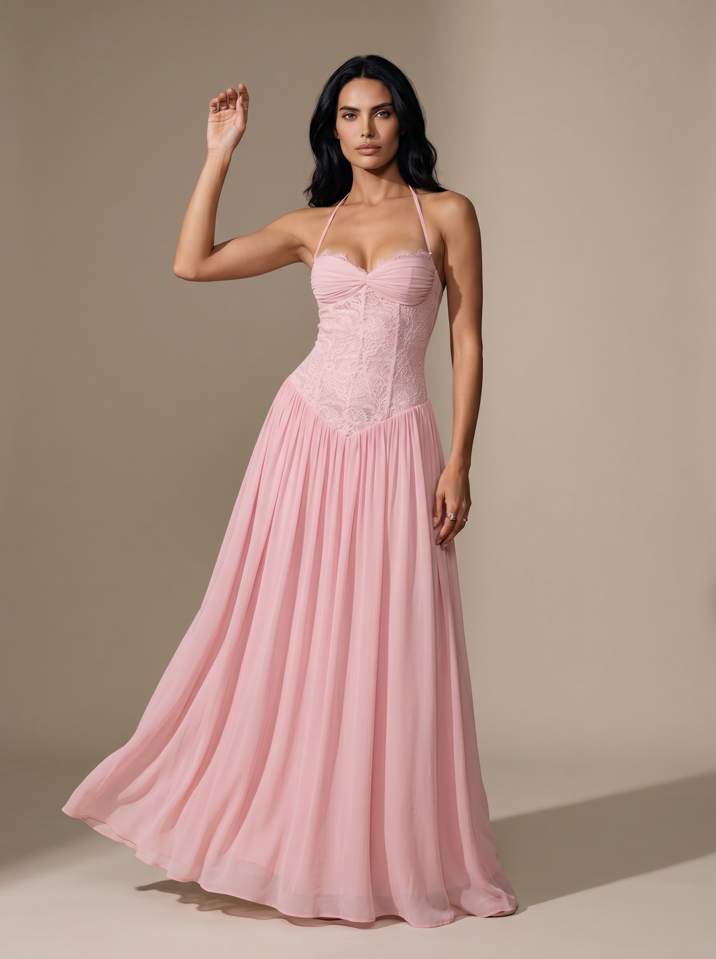 Leonie Maxi Dress - Pink