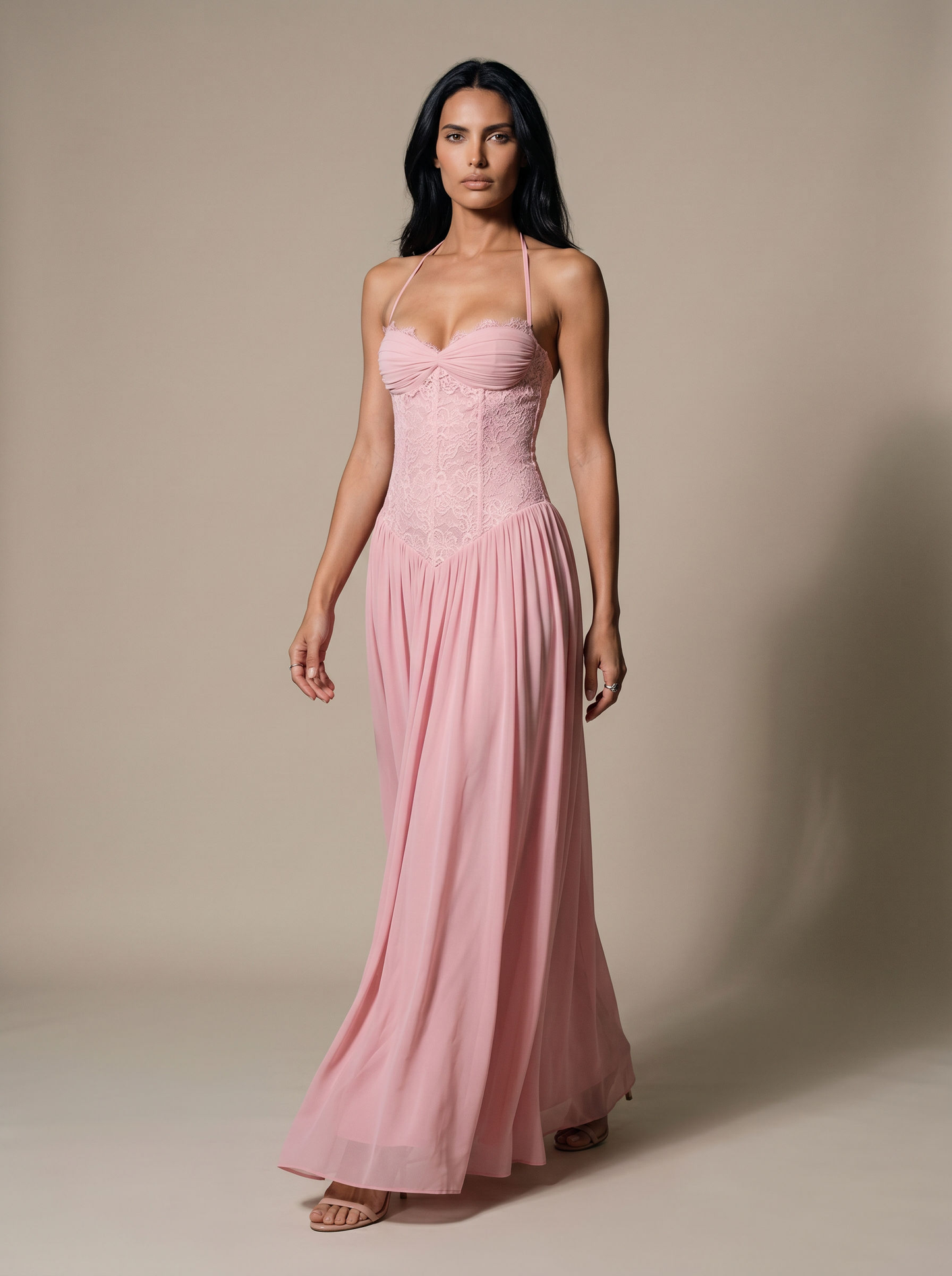 Leonie Maxi Dress - Pink