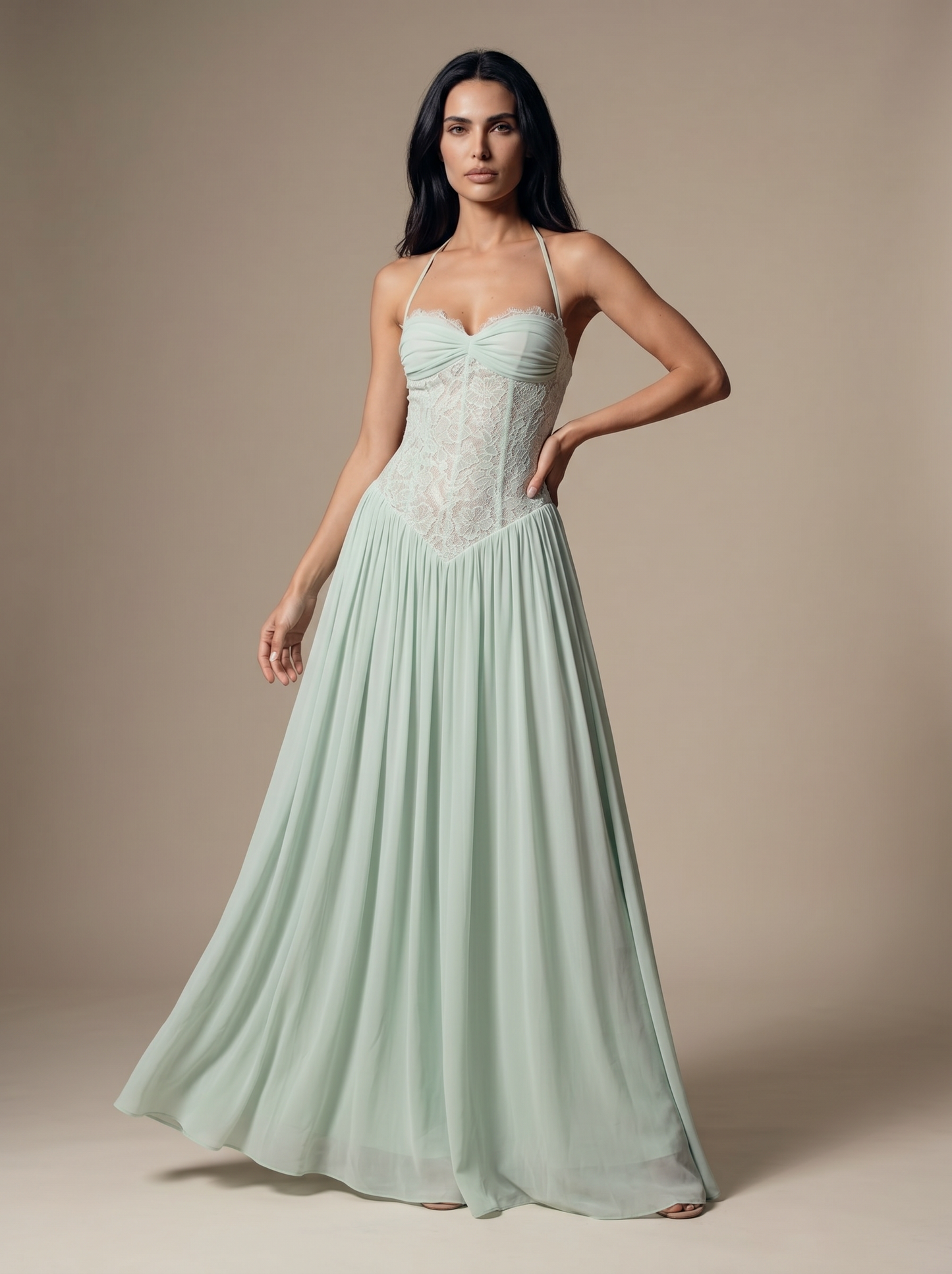 Leonie Maxi Dress - Mint