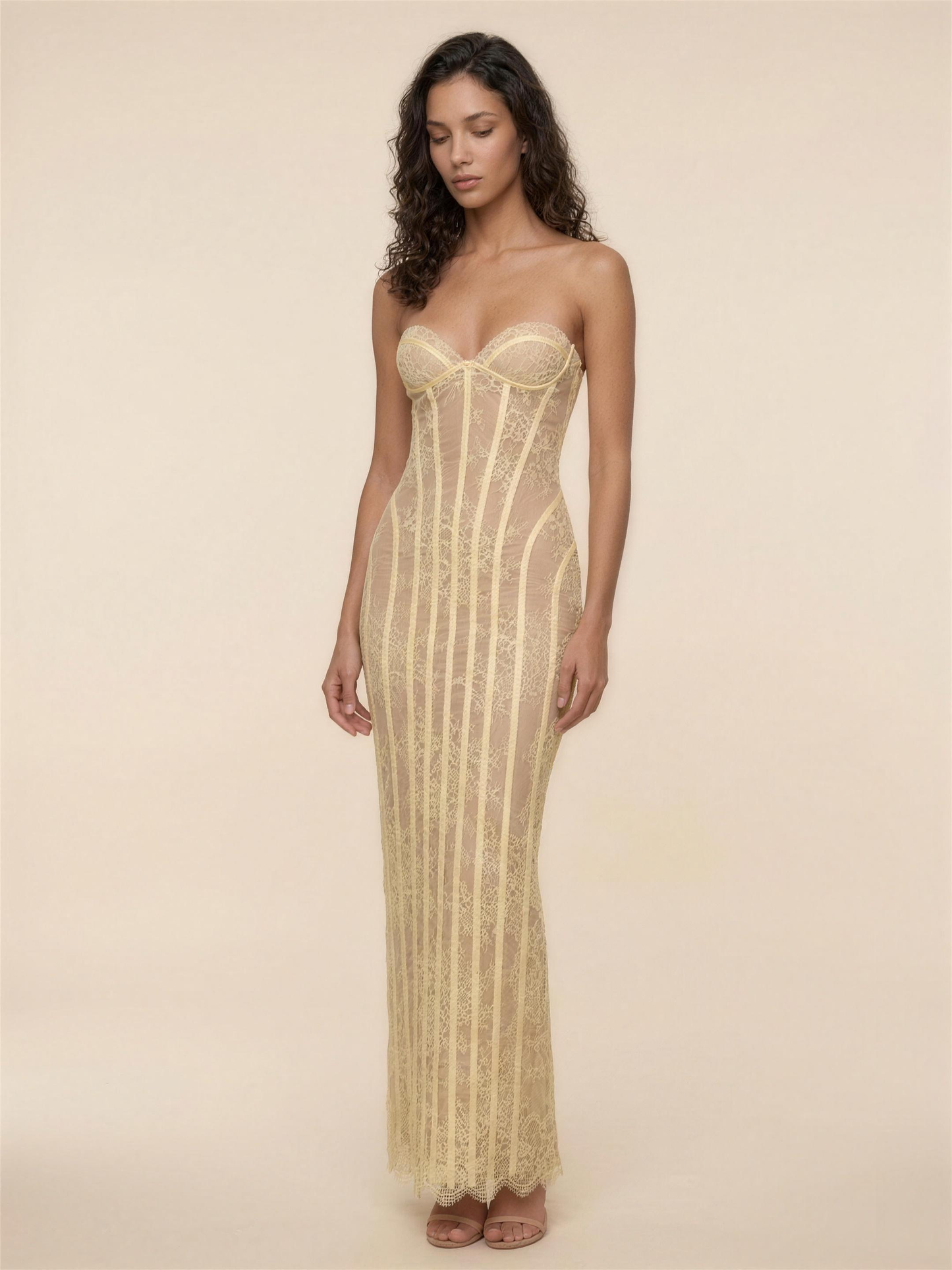 Briana Maxi Dress - Lemon
